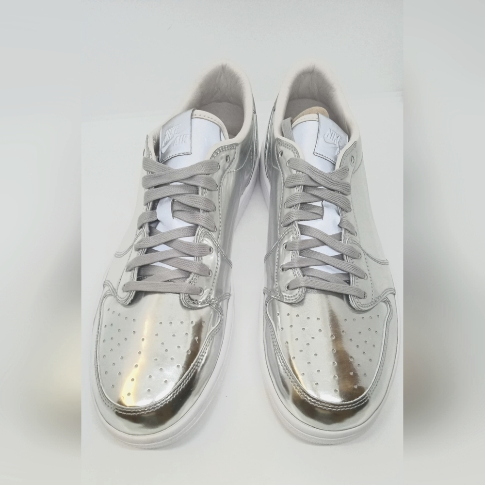 Air Jordan 1 RE LO OG P1NNACLE/ Color Metal-Silver/ White/ New with Box